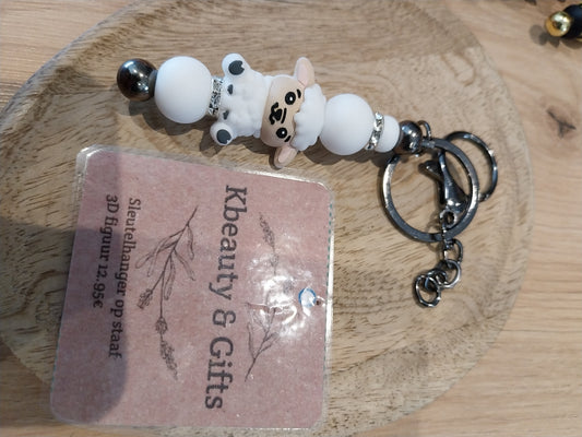 sleutelhanger op staaf