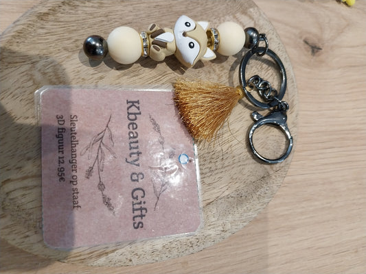 sleutelhanger op staaf
