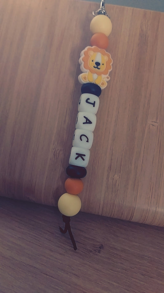 Boekentas hanger met naam